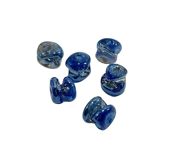 Murano azul jeans mesclado (6 unidades)