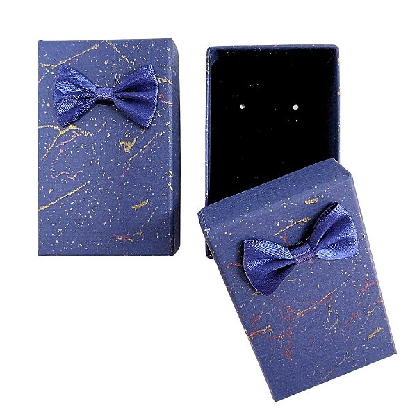 Caixa Laço Azul Marinho - P