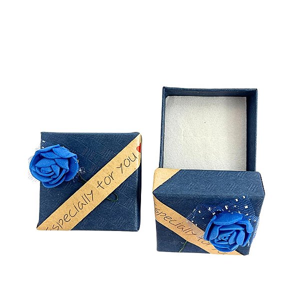 Caixa Quadrada Rosa AZUL