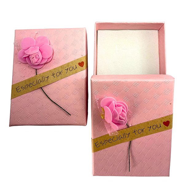 Caixa Retangular Rosa ROSA