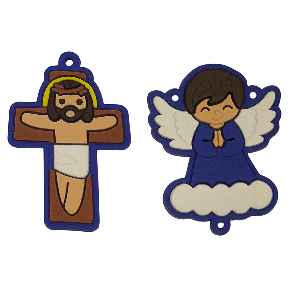 Cruz e Anjo Emborrachado Azul
