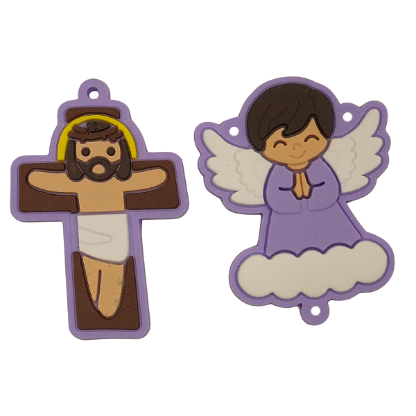 Cruz e Anjo Emborrachado Roxo