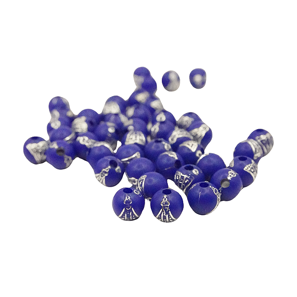 Conta Nsra Aparecida 8mm 60 Unidades