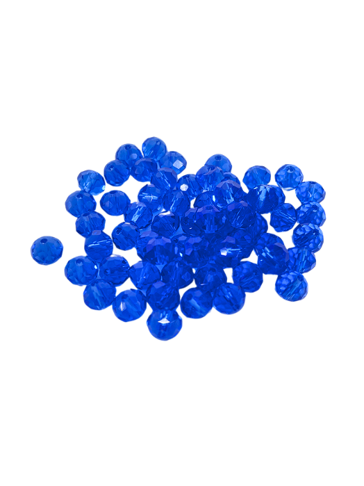Cristal Azul Royal Transparente 8mm (60 Unid )