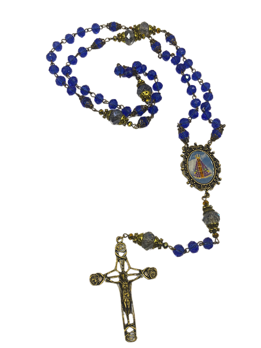 Kit Montagem Nossa Senhora Aparecida 8mm Ouro Velho