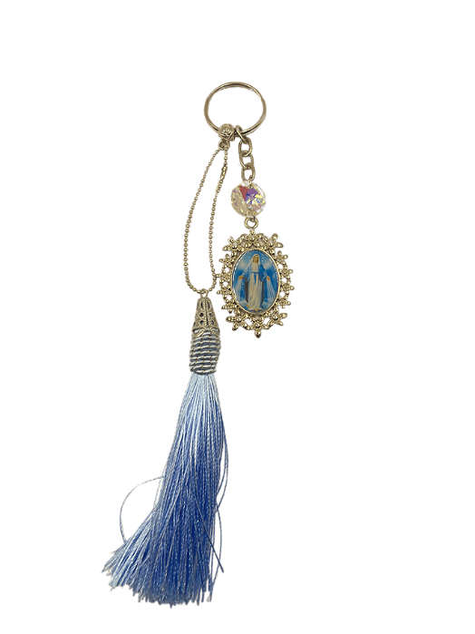 kit Montagem Chaveiro Nossa Senhora das Graças Niquelado