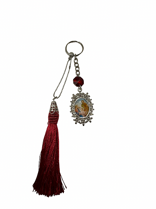 kit Montagem Chaveiro Sagrada Familia Niquelado