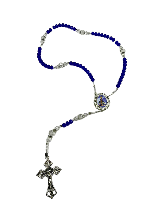 Kit montagem Terço de fio de Aço Niquelado Nsra Aparecida