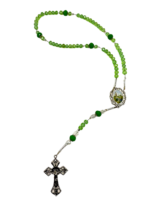 Kit montagem Terço de fio de Aço Niquelado Nsra de Fatima