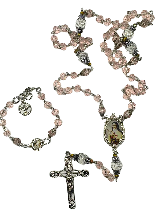 Kit Montagem Santa Teresinha 8mm Niquelado com Pulseira