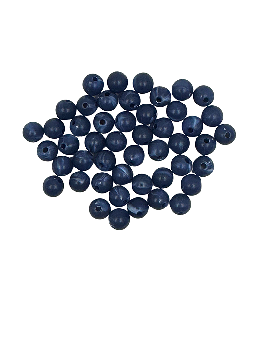 Conta acrilica azul marinho 8 mm (60und)