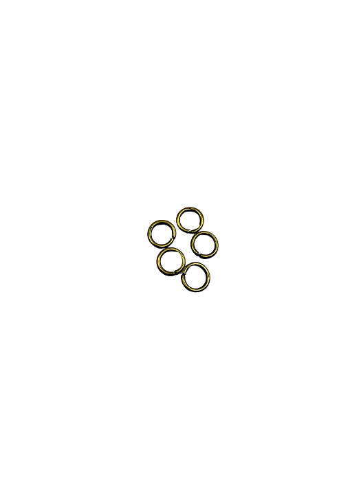 Argola ouro velho 5 mm (4und)