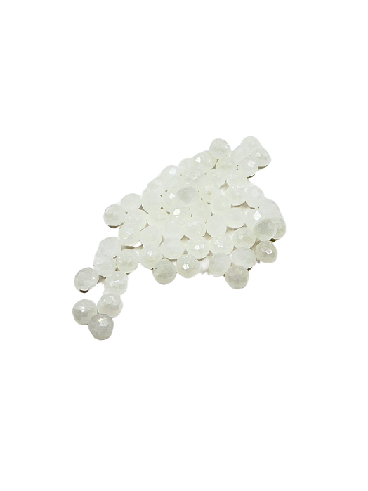 Cristal facetado Branco opalina 6 mm (60und)