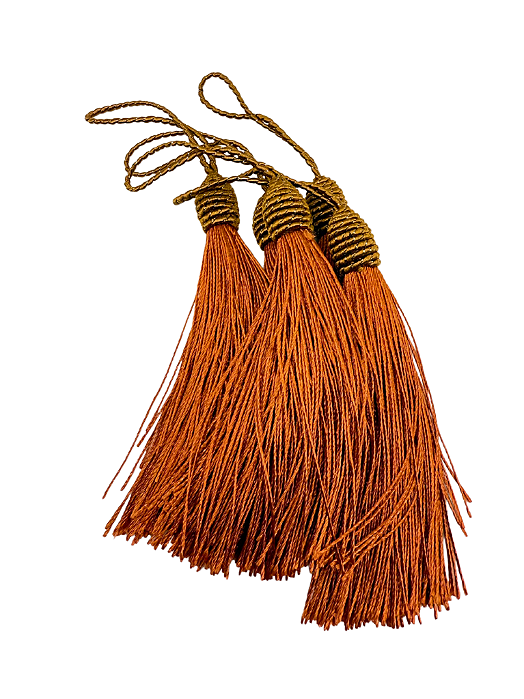 Pompom tassel Bronze (5 und)