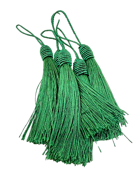 Pompom tassel Verde (5und)