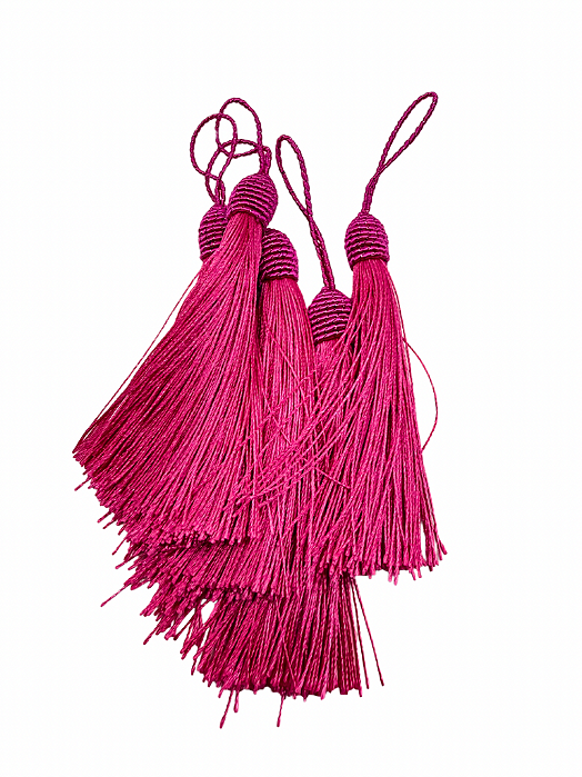 Pompom tassel Rosa (5und)