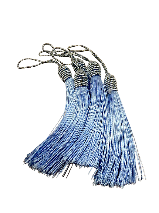Pompom azul claro (5 und)
