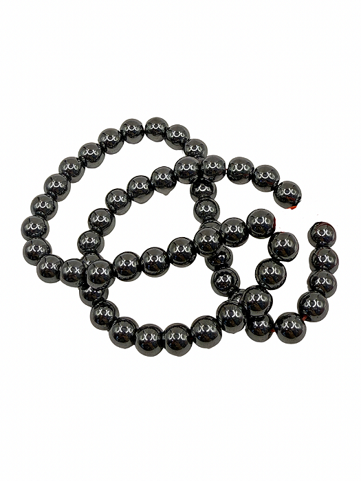 Conta de hematita 8 mm (60 und)