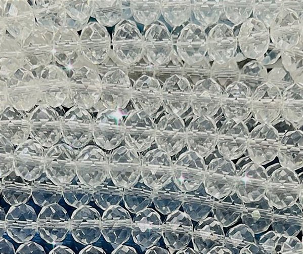 Cristal facetado Transparente 14 mm (60und )