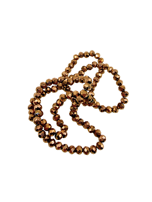 Cristal Facetado Marrom 4mm