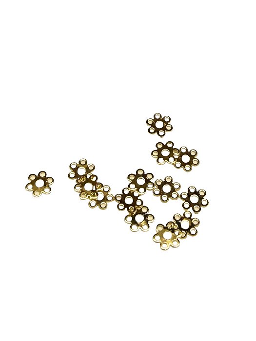 Entremeio flor dourado (6 und )