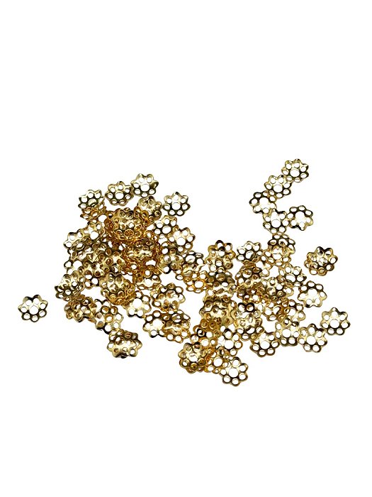 Tulipa chuveiro dourada 6 mm (2 gr )