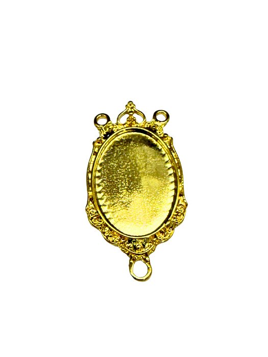 Entremeio Moldura Oval Dourado