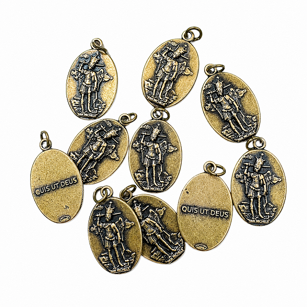 10 Medalhas São Miguel do Monte Gargano Ouro Velho