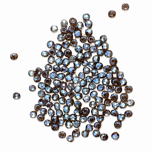 Cristal Facetado Ambar irizado 2mm 2Gr