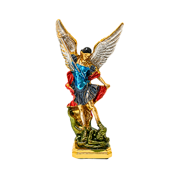 Enfeite Autocolante São Miguel Arcanjo Dourado