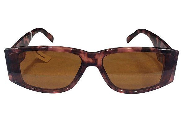 Óculos De Sol Âmbar Retangular