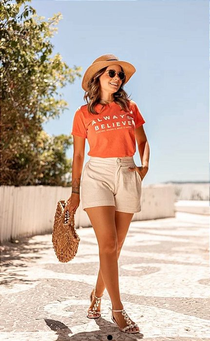 T-Shirt Estonada Always Coral