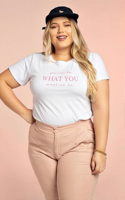 T-Shirt feminina what you