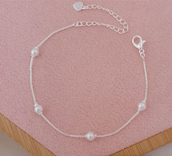 Pulseira Pérola Folheada