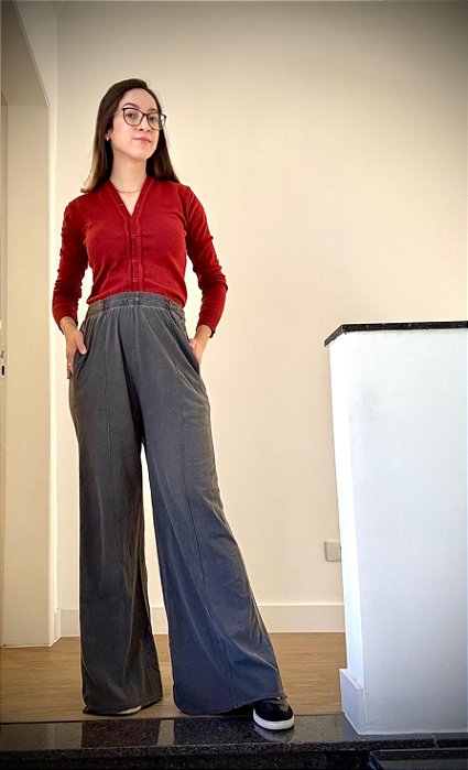 Calça Pantalona Estonada