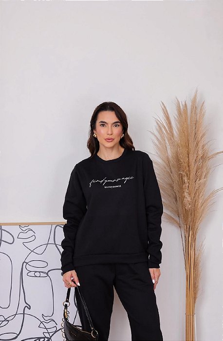 Blusa de Moletom Peluciado Magic
