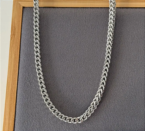 Corrente Masculina Aço 4mm - 70cm