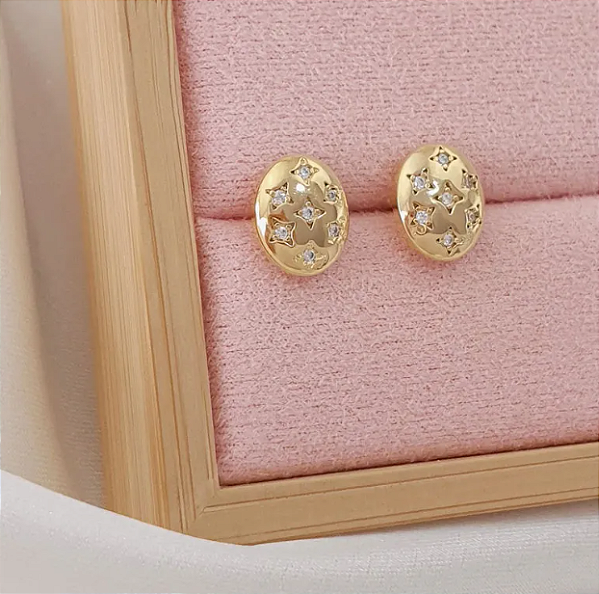 Brinco Estrelas Zircônias