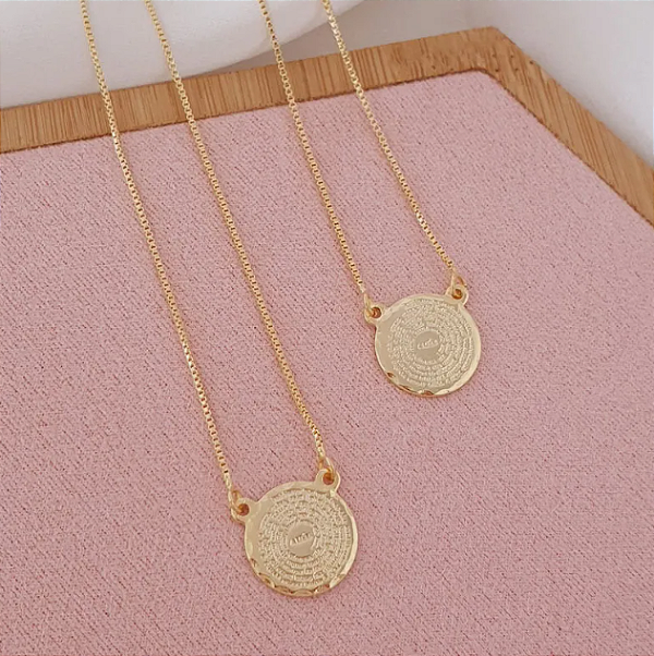 Escapulário Oração do Pai Nosso Folheado