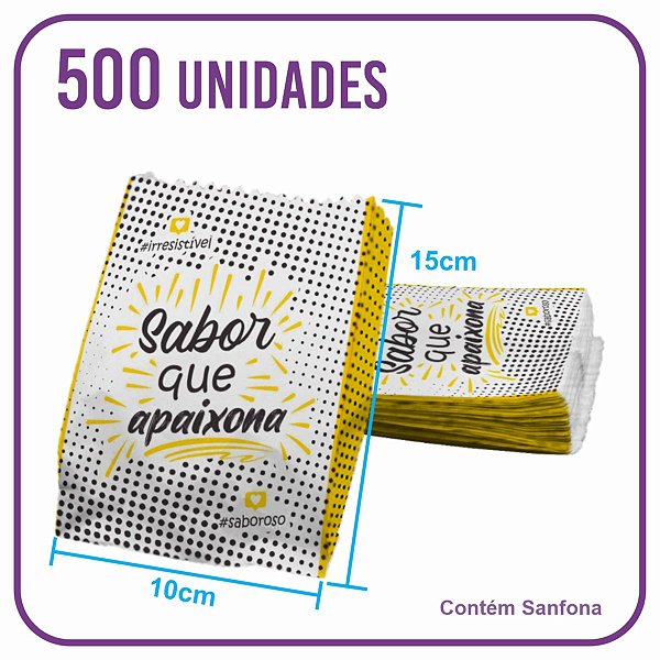 Saco Kraft Multiuso (PP) Sabor que Apaixona - 500 Unidades
