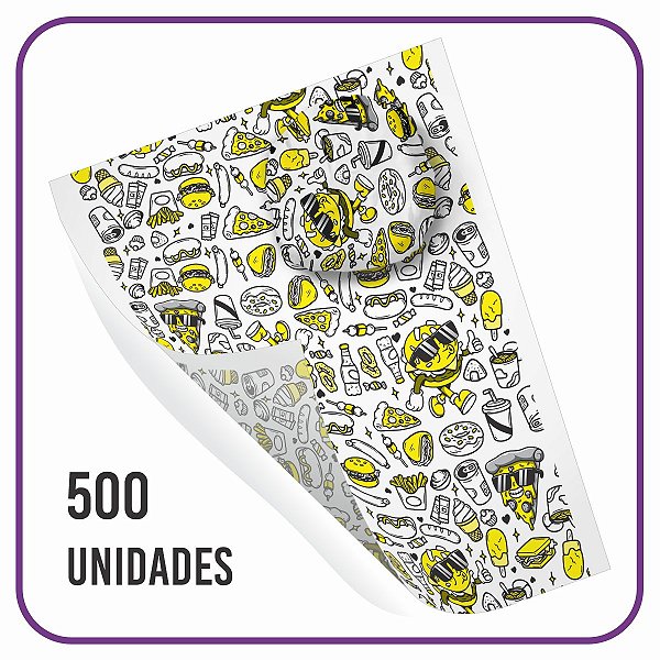 Papel Acoplado - FastFood Style - (500 Unidades)