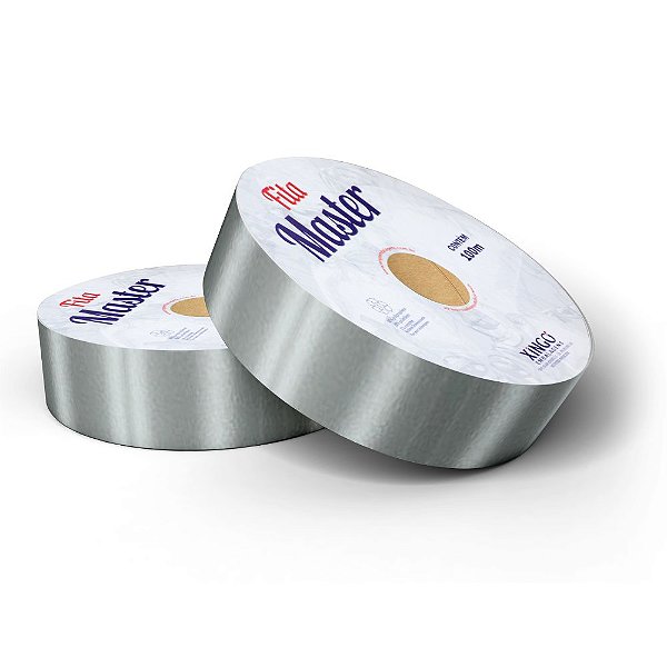 Fita Plástica Master Lisa Prata Silver - 32mmx50m