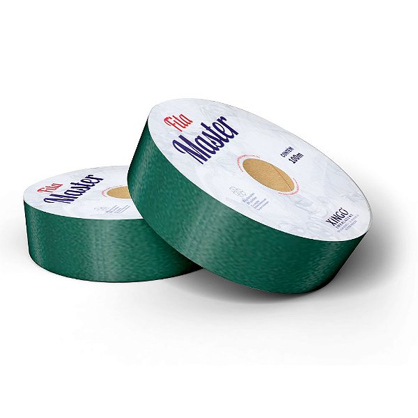 Fita Plástica Master Lisa Verde Escuro - 32mmx50m