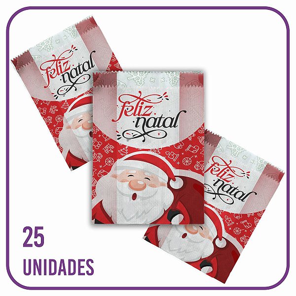 Saco de Natal Presentinhos (02) - Papai Noel (25 Unidades)