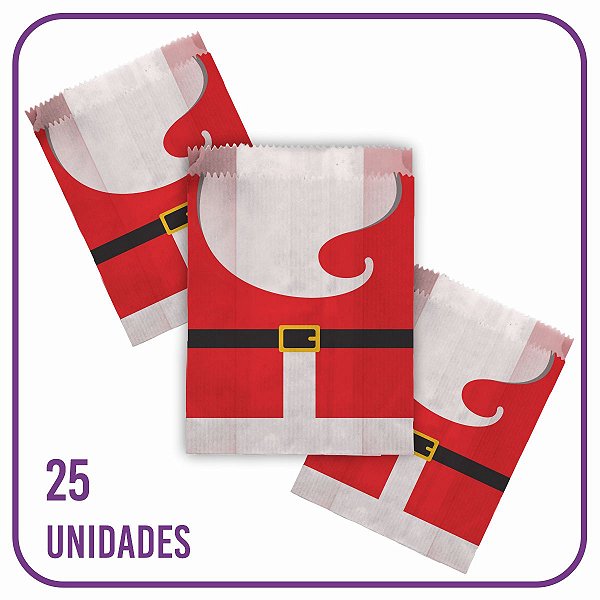 Saco de Natal Presentinhos (01) - Papai Noel (25 Unidades)