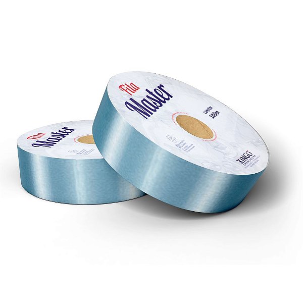 Fita Plástica Master Lisa Azul Claro - 32mmx50m