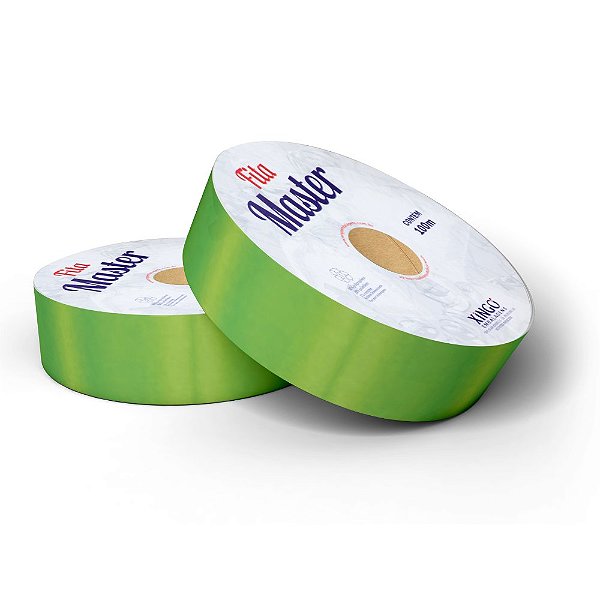 Fita Plástica Master Lisa Verde Limão - 32mmx50m