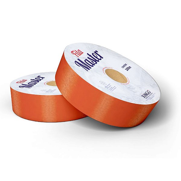 Fita Plástica Master Lisa Laranja - 32mmx100m