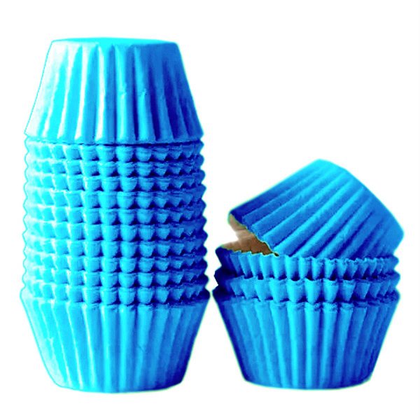 Forminha para Brigadeiro e Docinhos n°5 Azul Claro - (100 Unidades)