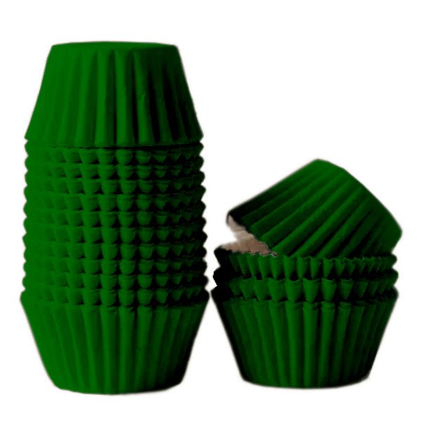 Forminha para Brigadeiro e Docinhos n°5 Verde Escuro - (100 Unidades)